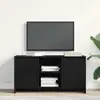 Image de vidaXL Meuble TV Chêne noir 102 x 37,5 x 52,5 cm Bois d'ingénierie
