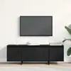 Image de vidaXL Meuble TV Chêne noir 120 x 30 x 40,5 cm Bois d'ingénierie