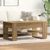 Image de vidaXL Table basse Chêne artisanal 102 x 55 x 45 cm Bois d'ingénierie
