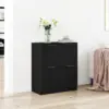 Image de vidaXL Buffet Chêne noir 60 x 30 x 70 cm Bois d'ingénierie
