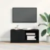 Image de vidaXL Meuble TV Chêne noir 80 x 35 x 36,5 cm Bois d'ingénierie