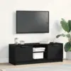 Image de vidaXL Meuble TV 102 x 32 x 35.5 cm Chêne noir Bois d'ingénierie