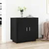 Image de vidaXL Buffet Chêne noir 80 x 40 x 75 cm Bois d'ingénierie
