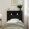 Image de vidaXL Cabinet de Tête de Lit Chêne noir Bois d'ingénierie