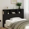 Image de vidaXL Cabinet de Tête de Lit Chêne noir Bois d'ingénierie