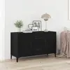Image de vidaXL Buffet Chêne noir 100 x 36 x 60 cm Bois d'ingénierie