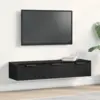 Image de vidaXL Meuble mural Chêne noir 102 x 30 x 20 cm Bois d'ingénierie