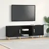 Image de vidaXL Meuble TV 150 x 30 x 50 cm Chêne noir Bois d'ingénierie