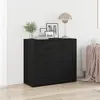 Image de vidaXL Buffet Chêne noir 80 x 33 x 70 cm Bois d'ingénierie