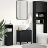 Image de vidaXL Meuble de Lavabo de Salle de Bain Chêne noir 58 x 33 x 60 cm