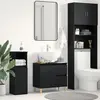 Image de vidaXL Cabinet de salle de bain Chêne noir 65 x 33 x 60 cm