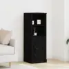 Image de vidaXL Highboard Chêne noir 36 x 35,5 x 103,5 cm Bois d'ingénierie