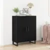 Image de vidaXL Buffet Chêne noir 69,5 x 34 x 90 cm Bois d'ingénierie