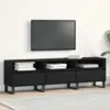 Image de vidaXL Meuble TV Chêne noir 150 x 30 x 44,5 cm Bois d'ingénierie