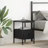 Image de vidaXL Cabinet de chevet Chêne noir 34 x 36 x 50 cm Bois d'ingénierie