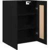 Image de vidaXL Meuble mural Chêne noir 69,5 x 34 x 90 cm Bois d'ingénierie