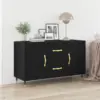 Image de vidaXL Buffet Chêne noir 100 x 36 x 60 cm Bois d'ingénierie
