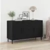 Image de vidaXL Buffet Chêne noir 100 x 36 x 60 cm Bois d'ingénierie