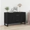 Image de vidaXL Buffet Chêne noir 100 x 36 x 60 cm Bois d'ingénierie