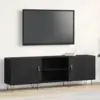 Image de vidaXL Ensemble meuble TV Montage mural Chêne noir 150 x 30 x 50 cm