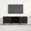 Image de vidaXL Ensemble meuble TV Montage mural Chêne noir 150 x 30 x 50 cm