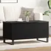 Image de vidaXL Table basse Chêne noir 90 x 44,5 x 45 cm Bois d'ingénierie
