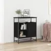 Image de vidaXL Buffet Chêne noir 69 x 35 x 80 cm Bois d'ingénierie