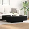Image de vidaXL Table basse Chêne noir 100 x 100 x 31 cm