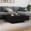 Image de vidaXL Table basse Chêne noir 100 x 100 x 31 cm Bois d'ingénierie