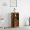 Image de vidaXL Buffet LED Marron 41 x 37 x 100 cm Bois d'ingénierie