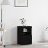 Image de vidaXL Buffet LED Chêne noir 41 x 37 x 67 cm Bois d'ingénierie