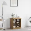 Image de vidaXL Buffet LED Chêne artisanal 60,5 x 37 x 67 cm Bois d'ingénierie
