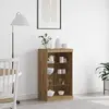 Image de vidaXL Buffet LED Chêne artisanal 60,5 x 37 x 100 cm Bois d'ingénierie