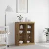 Image de vidaXL Buffet LED Chêne artisanal 81 x 37 x 100 cm Bois d'ingénierie