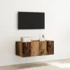 Image de vidaXL Meuble TV mural 80 x 35 x 31 cm Bois ancien Bois d'ingénierie