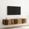 Image de vidaXL Meuble TV mural 2 pc Bois ancien Bois d'ingénierie