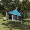 Image de vidaXL Tente Tipi avec toit Bleu 404 x 370 x 270 cm taffetas