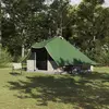 Image de vidaXL Tente Tipi avec toit Vert 358 x 296 x 258 cm taffetas