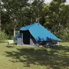 Image de vidaXL Tente Tipi avec toit Bleu 358 x 296 x 258 cm taffetas