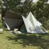 Image de vidaXL Tente Tipi avec toit Vert 510 x 690 x 330 cm taffetas
