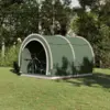 Image de vidaXL Tente de rangement pour vélos Vert 256 x 222 x 182 cm taffetas