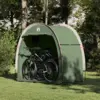 Image de vidaXL Tente de rangement pour vélos avec toit Vert 210 x 90 x 174 cm