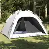 Image de vidaXL Tente intérieure avec toit Noir 240 x 160 x 133 cm Avec filet