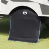 Image de vidaXL Enjoliveur Noir et Bleu 108 x 76 cm oxford