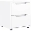 Image de vidaXL Table de chevet VISNES blanc 45x40x50 cm bois d'ingénierie