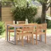 Image de vidaXL Table de Jardin Gris 140 x 80 x 75 cm Bois d'Acacia Massif