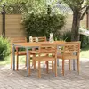 Image de vidaXL Table de jardin Naturel et gris 150 x 90 x 75 cm
