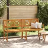 Image de vidaXL Banc extérieur Naturel 180 x 56 x 90 cm Bois d'Acacia Massif