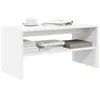 Image de vidaXL Meuble TV blanc 60x40x40 cm bois d'ingénierie