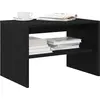 Image de vidaXL Meuble TV chêne noir 60x40x40 cm bois d'ingénierie